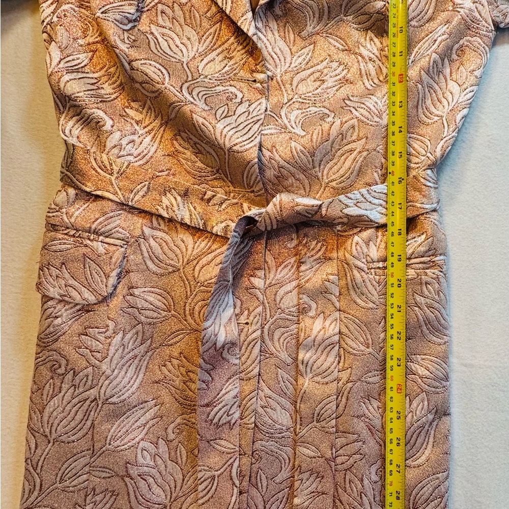 Marciano Jacquard Pink Trench With Belt‎ Size Medium - Picture 4 of 8